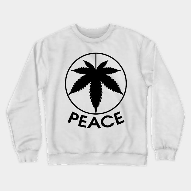 420 Peace Leaf Crewneck Sweatshirt by defytees